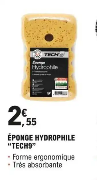 E.Leclerc L'Auto ÉPONGE HYDROPHILE "TECH9" offre