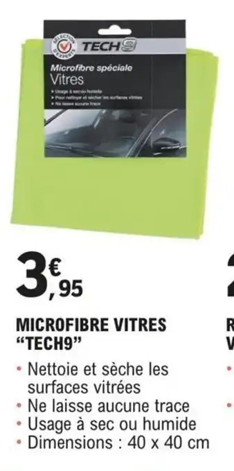 E.Leclerc L'Auto MICROFIBRE VITRES "TECH9" offre