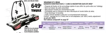 E.Leclerc L'Auto VÉLOSPACE XT 2 VÉLOS offre