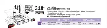E.Leclerc L'Auto LUKE 4 VÉLOS GARANTIE CONSTRUCTEUR 2 ANS* offre