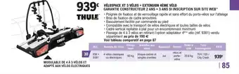 E.Leclerc L'Auto VÉLOSPACE XT 3 VÉLOS + EXTENSION 4ÈME VÉLO offre