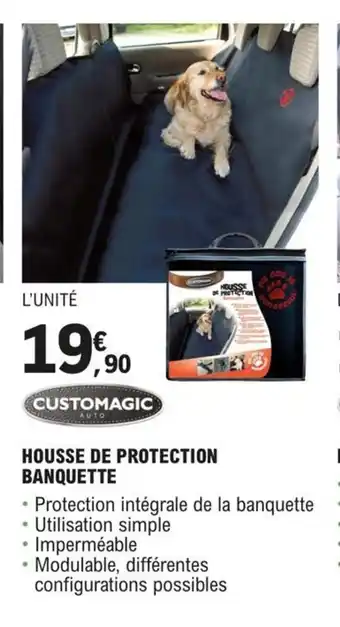 E.Leclerc L'Auto HOUSSE DE PROTECTION BANQUETTE offre