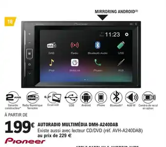 AUTORADIO MULTIMĂDIA DMH-A240DAB