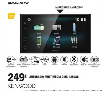 E.Leclerc L'Auto AUTORADIO MULTIMÉDIA DMX-125DAB offre