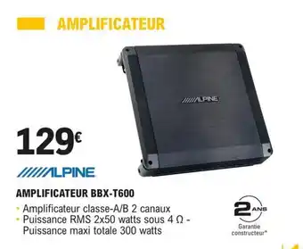 AMPLIFICATEUR BBX-T600
