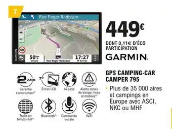 E.Leclerc L'Auto GPS CAMPING-CAR CAMPER 795 offre