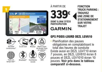 E.Leclerc L'Auto GPS POIDS-LOURD DEZL LGV610 offre