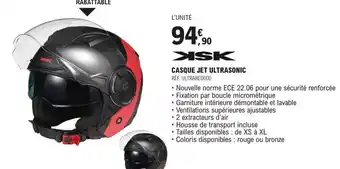 E.Leclerc L'Auto CASQUE JET ULTRASONIC offre