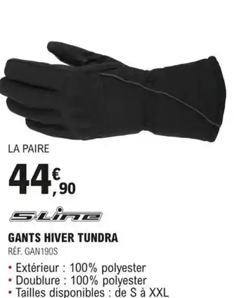 E.Leclerc L'Auto GANTS HIVER TUNDRA offre