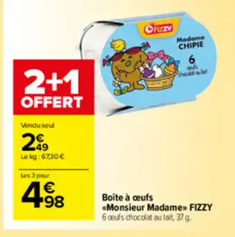 Carrefour Market Boîte à œufs Monsieur Madame offre