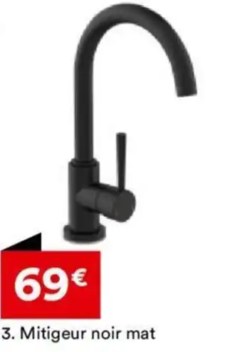 BUT 3. Mitigeur noir mat offre
