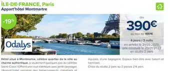 Carrefour ÎLE-DE-FRANCE, Paris Appart'hôtel Montmartre offre