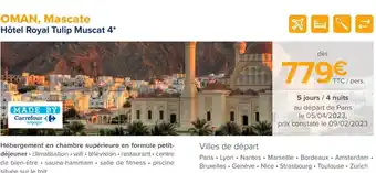OMAN, Mascate HĂŽtel Royal Tulip Muscat 4*