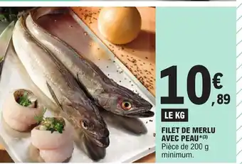 E.Leclerc FILET DE MERLU AVEC PEAU*(3) offre