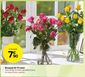 Carrefour Market Bouquet de 11 roses offre