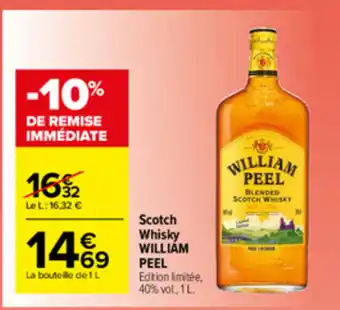 Carrefour Market Scotch Whisky William Peel offre