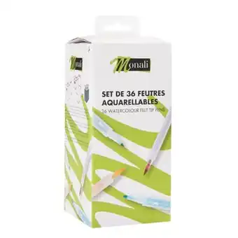 Set de 36 feutres aquarellables - monali