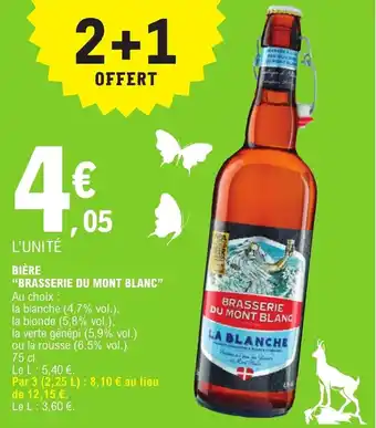 E.Leclerc "BRASSERIE DU MONT BLANC" offre