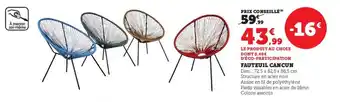 Super U FAUTEUIL CANCUN offre