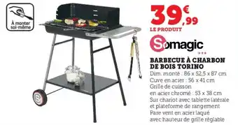 Super U BARBECUE À CHARBON DE BOIS TORINO offre