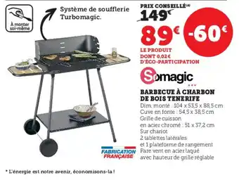 Super U BARBECUE À CHARBON DE BOIS TENERIFE offre