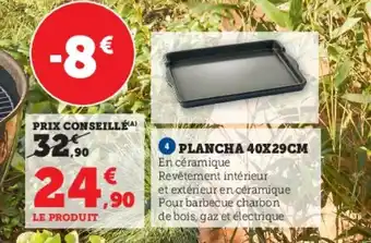Super U PLANCHA 40X29CM offre