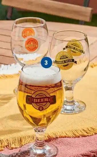 Super U 3 VERRES À BIÈRE offre