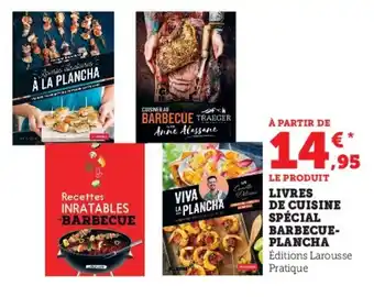 Super U LIVRES DE CUISINE SPÉCIAL BARBECUE-PLANCHA offre