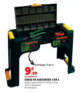 SIEGE DE JARDINIER 3 EN 1