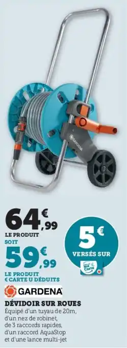 Super U DÉVIDOIR SUR ROUES offre