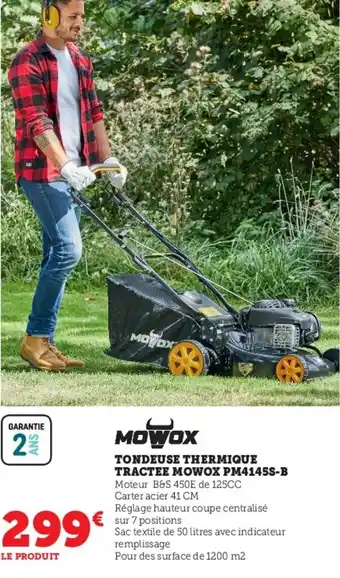 TONDEUSE THERMIQUE TRACTEE MOWOX PM4145S-B