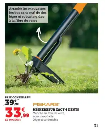 Super U DÉSHERBEUR XACT 4 DENTS offre