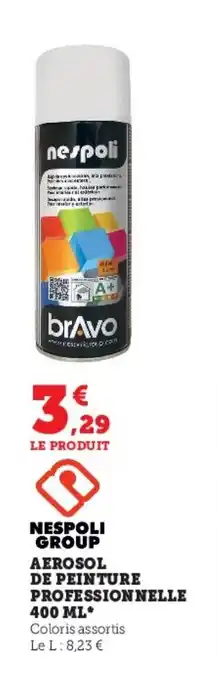 AEROSOL DE PEINTURE PROFESSIONNELLE 400 ML*