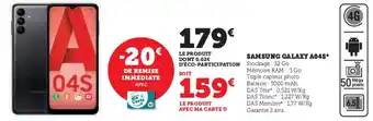 Super U SAMSUNG GALAXY A04S* offre