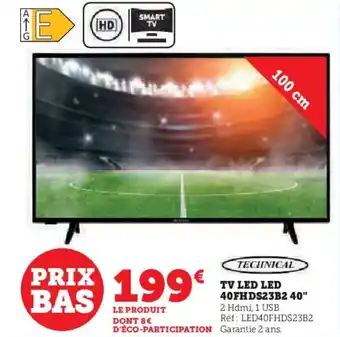 Super U TV LED LED 40FHDS23B2 40" offre