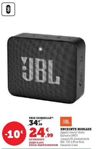 Super U ENCEINTE NOMADE offre