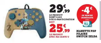 Super U MANETTE PDP FILAIRE SWITCH ZELDA offre