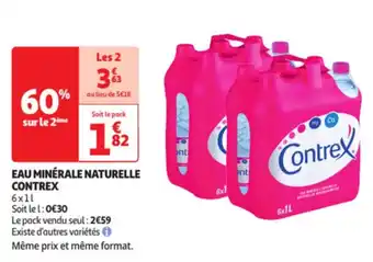 Auchan EAU MINÉRALE NATURELLE CONTREX offre