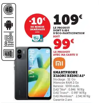 Hyper U SMARTPHONE XIAOMI REDMI A1* offre