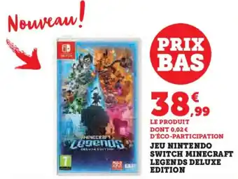 Hyper U JEU NINTENDO SWITCH MINECRAFT LEGENDS DELUXE EDITION offre