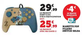 Hyper U MANETTE PDP FILAIRE SWITCH ZELDA offre