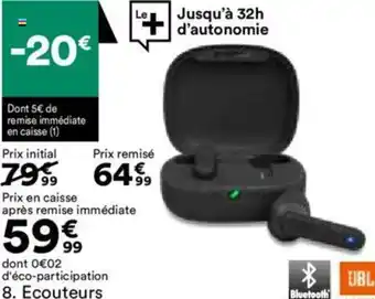 BUT 8. Ecouteurs offre