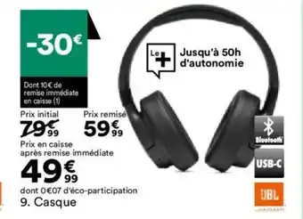 BUT 9. Casque offre