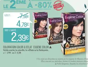 Match COLORATION COLOR & ECLAT EUGENE COLOR offre