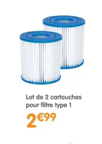 b&m Lot de 2 cartouches pour filtre type 1 offre