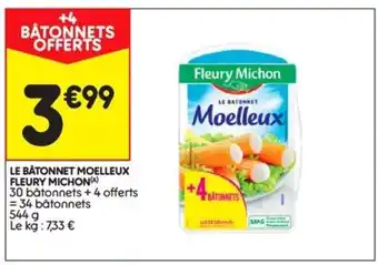 Leader Price Le Bâtonnet Moelleux Fleury Michon offre