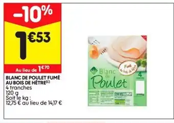 Blanc de Poulet Fumé au Bois de hêtre