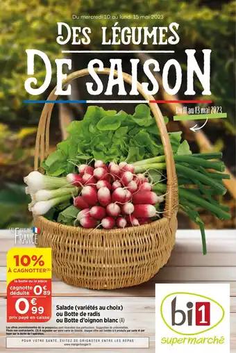 Maximarché Salade (variétés au choix) ou Botte d'oignon blanc (A) offre