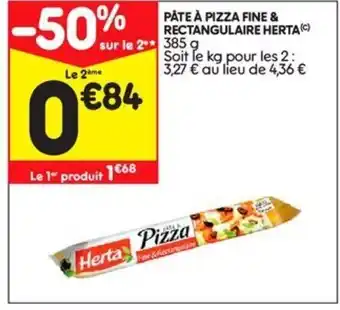 Pâte à Pizza Fine & Rectangulaire Herta