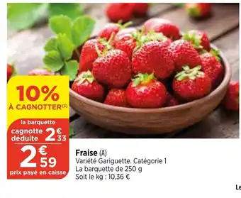 Maximarché Fraise offre